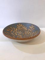 Blue leaves bowl by Sue Blagden